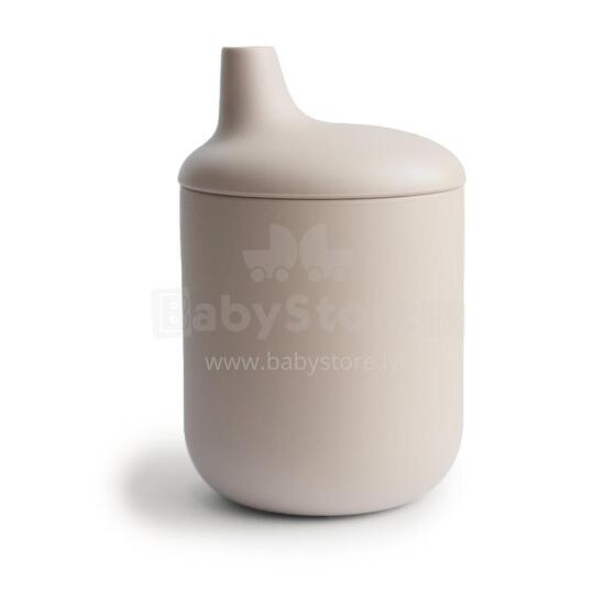 Mushie Silicone Sippy Cup Art. 2480182 Sand Силиконовая обучающая кружечка , 175 мл.