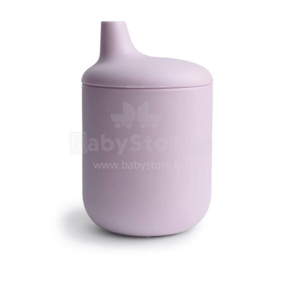 Mushie Silicone Sippy Cup Art.2480442 Soft Lilac Силиконовая обучающая кружечка , 175 мл.