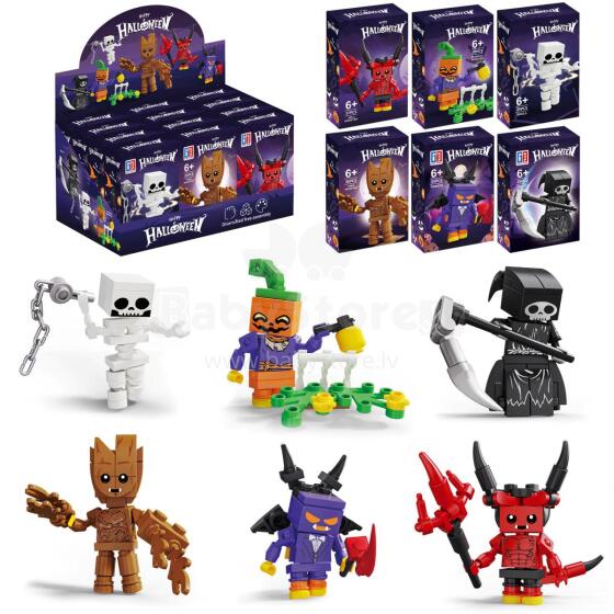 KLOCKI HALLOWEEN POTWÓR 6 WZORÓW +30 ELE