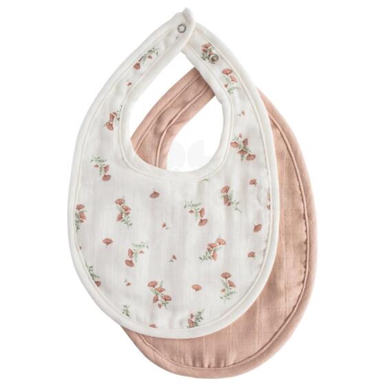 Mushie Muslin Bib Art.101251  Bērnu lacīte /priekšautiņš ,2 gab
