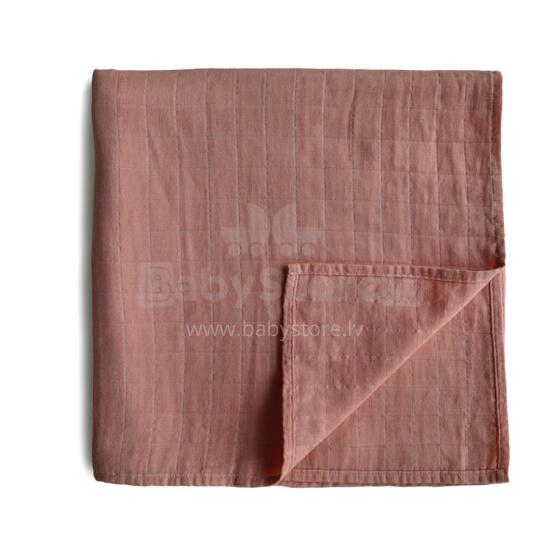 Mushie Muslin Swaddle Art.2200246 Cedar Augstākās kvalitātes muslina  autiņš  (120 cm x 120  cm)