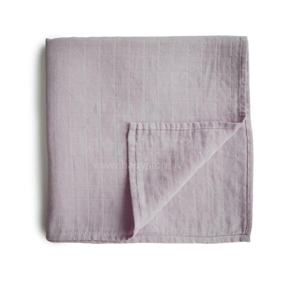 Mushie Muslin Swaddle Art.2200247 Soft Mauve Augstākās kvalitātes muslina  autiņš  (120 cm x 120  cm)