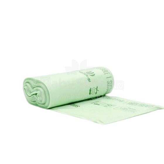 Compostable garbage bags BioBag 10L (25 pcs. per roll) 15mkr. 42x45cm green