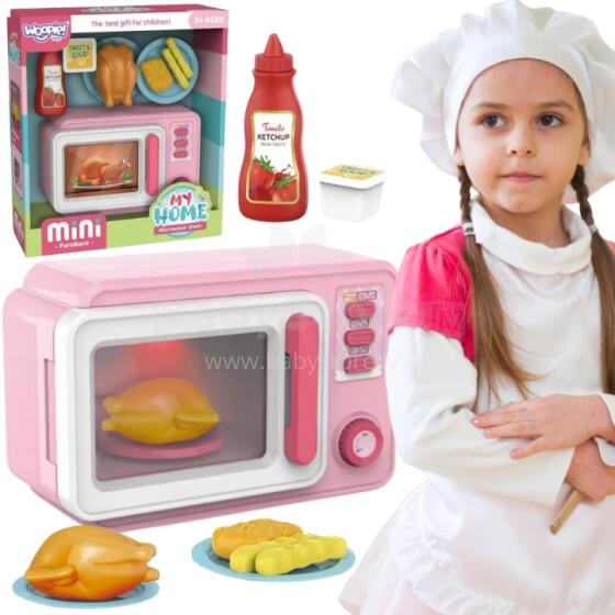 WOOPIE Pink Microwave with Chicken