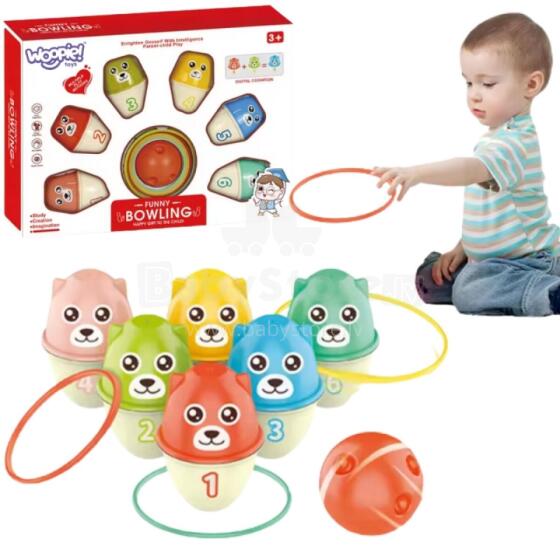 WOOPIE Bowling for Kids Colorful Bears 3in1