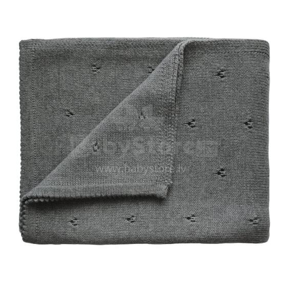Mushie Knitted Baby Blanket  Art.2180340 Grey Melange