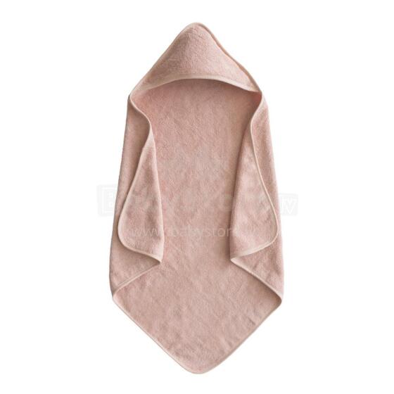 Mushie Bath Towel  Art.2940019 Blush  Bērnu Dvielis ar kapuci 80x80 cm