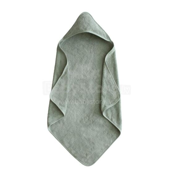 Mushie Bath Towel  Art.2940547 Moss  Bērnu Dvielis ar kapuci 80x80 cm