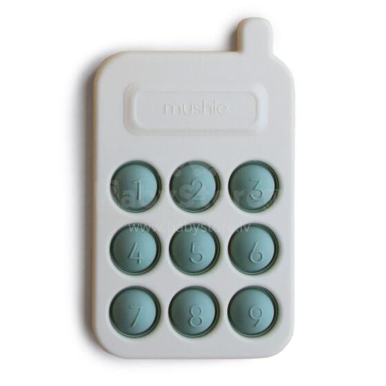 Mushie Phone Press Toy Art.2860031 Augstākas kvalitātes - silikona grabulis motorikai (100% dabisks)