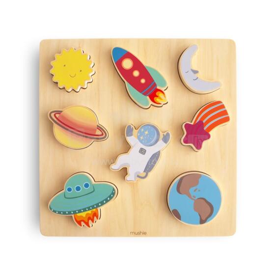 Mushie Wooden Puzzle  Art.101591 Space