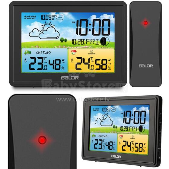 Weather station with display BD-908 black
