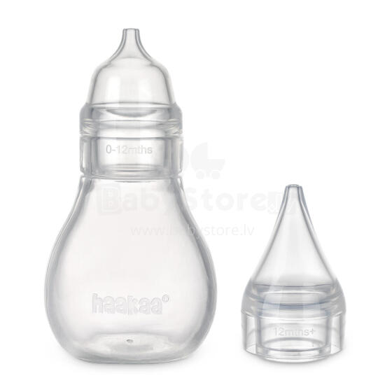 Haakaa Easy-Squeezy Silicone Bulb Syringe - Pro Art.SGE069 Аспиратор для носа,2 насадки в комплекте
