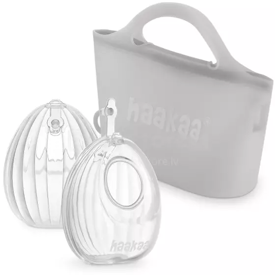 Haakaa Shell Pumps & Steriliser Bag Combo Art.MHK201 Shell Pumps & Steriliser Bag Combo - 75ml Shell (2pcs) + 750ml Steriliser Bag (1pc)
