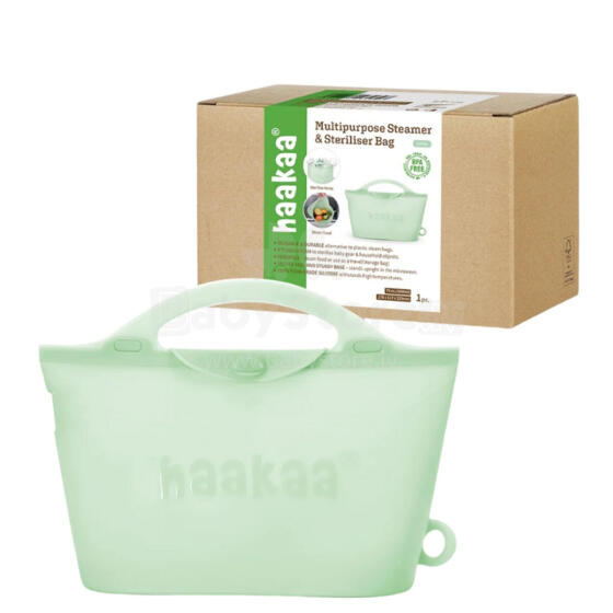 Haakaa Multipurpose Steamer & Steriliser Bag  Art.UTE098-LE Lime Multipurpose Steamer & Steriliser Bag,2000ml