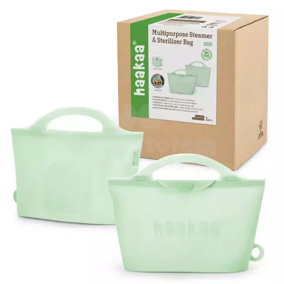 Haakaa Multipurpose Steamer & Steriliser Bag  Art.UTE099-LE Lime Multipurpose Steamer & Steriliser Bag,2000ml