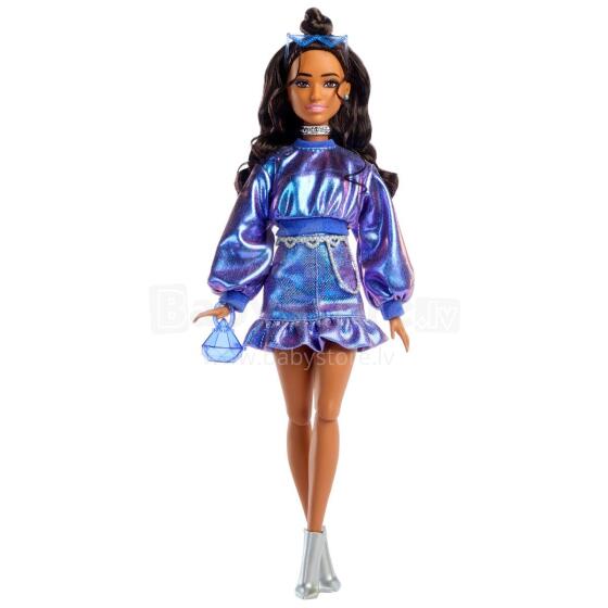 Barbie® Deluxe Fashionistas läikivlillas seelikus