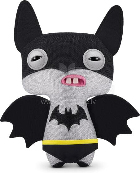 Fuggler x DC by ZURU Smieklīga, neglīta briesmoņa plīša kolekcijas rotaļlieta - Batman, bērnu mīkstā rotaļlieta