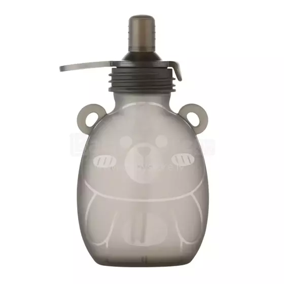 Haakaa Happy Bear Silicone Goody Pouch Art.MHK162 vairākkārt lietojams saspiežamais konteineris,170ml