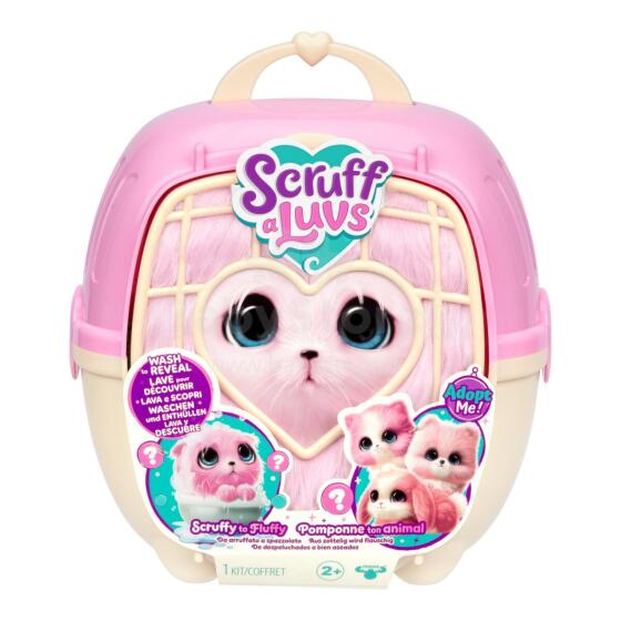 SCRUFF-A-LUVS мягкий домашний любимец, розовый, 19 см