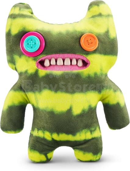 Fuggler Laboratory Misfits by ZURU Smieklīga, neglīta briesmoņa plīša kolekcijas rotaļlieta - Indecisive Monster - zaļa un dzeltena, bērnu mīkstā rotaļlieta