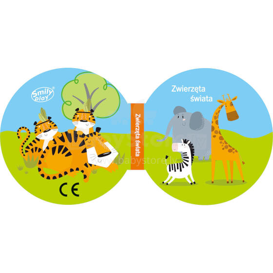 SMILY PLAY SP83975 Soft Book Animals of the World
