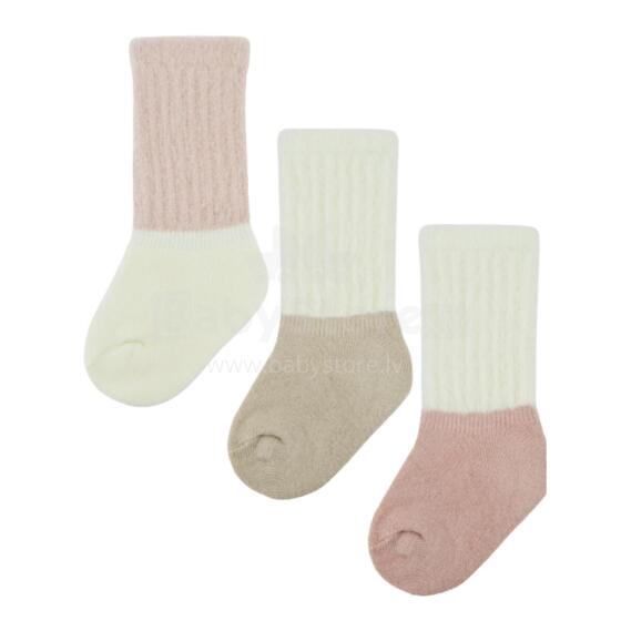 NOVITI SF027-G-01 Girls' Socks with Fluffy Cuff Long Mix 6-12m