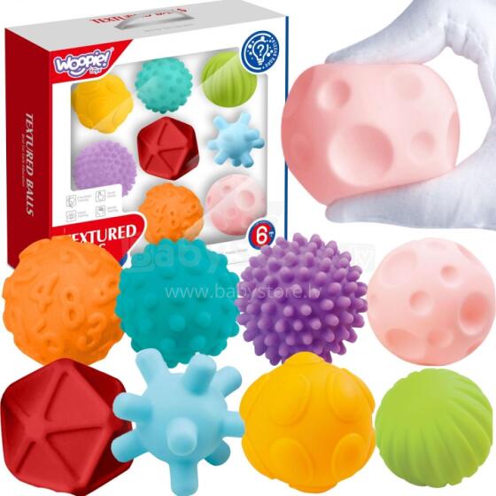 WOOPIE BABY Sensory Blocks for Squeezing 8 pcs