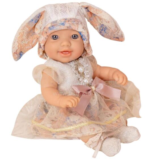 WOOPIE ROYAL Bērnu lelle 24 cm kleitā un zaķa cepurē