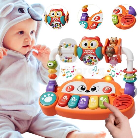 WOOPIE BABY Interactive Educational Sensory Piano Fox LED Rattles