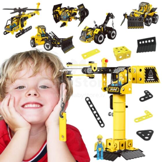 WOOPIE Construction Set Construction Vehicles STEAM 6in1 223 pcs