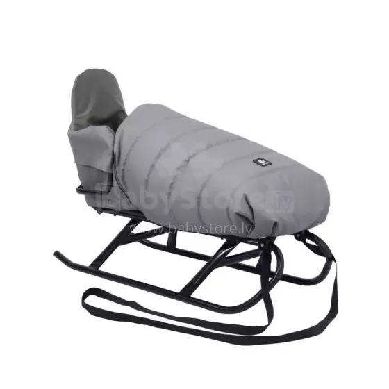 Kunert Sledge Flo  Art.264440 Grey  Детские санки на прочной раме (без ручки) с тёплым спальным мешком