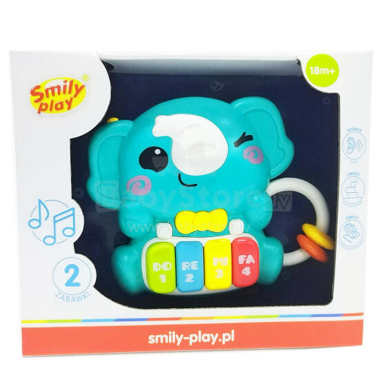 SMILY PLAY SP85190 Dzīvnieku klavieres Zilonis