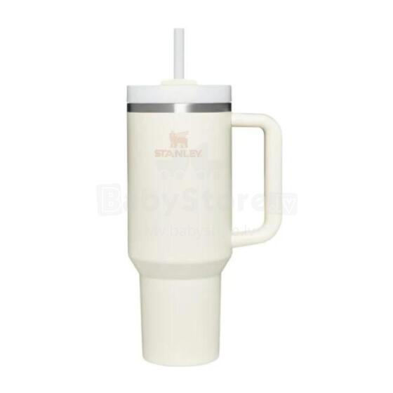 Termokrūze ar salmiņu The Quencher H2.O FlowState Tumbler 1.18L krēmkrāsā