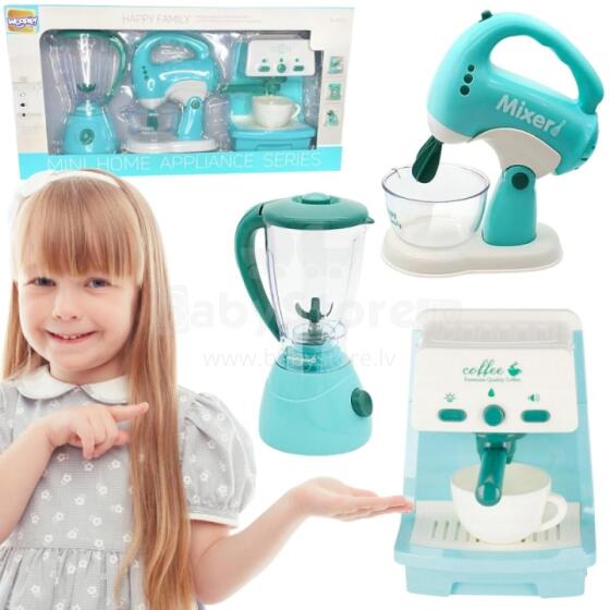 WOOPIE 3-in-1 mājsaimniecības ierīču komplekts Kafijas automāts, mikseris, blenderis ar skaņas un gaismas efektiem