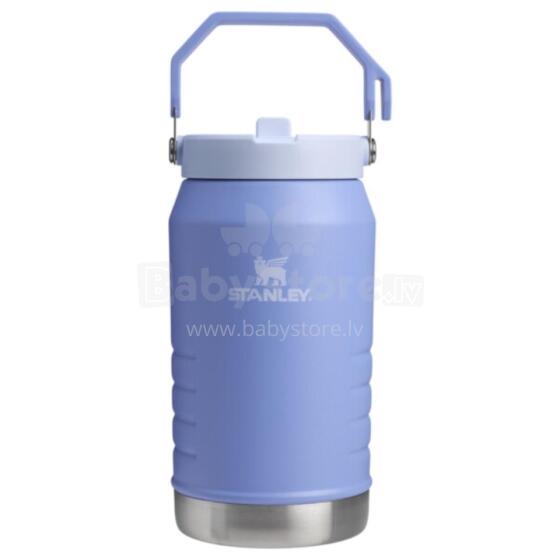 Thermos bottle with straw The IceFlow Flip Straw 2.0 Jug 1.90L hydrangea blue