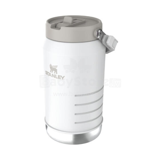 Termopudele ar salmiņu The IceFlow Flip Straw 2.0 Jug 1,90L balta