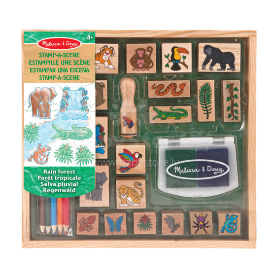 MELISSA & DOUG playset Stamp-a-Scene-Rain Forest