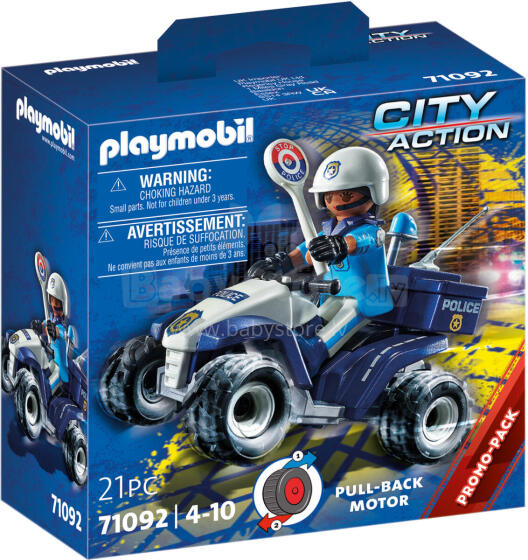 PLAYMOBIL Policija – Ātrgaitas kvadracikls 71092