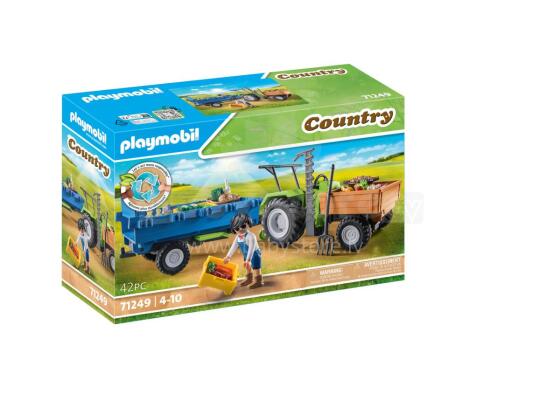 PLAYMOBIL Traktors ar piekabi 71249