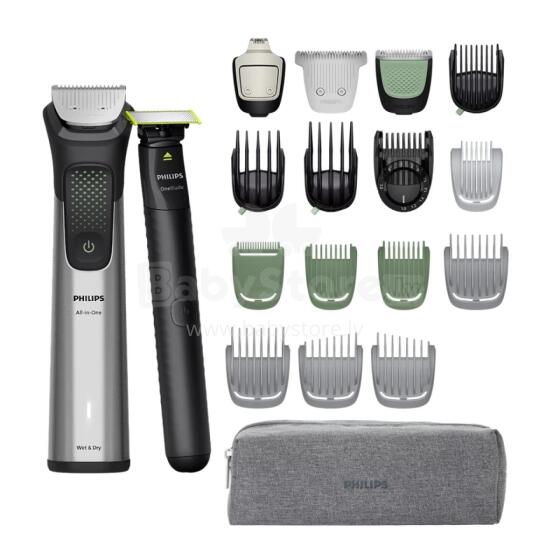 PHILIPS Multigroom series 9000 All-in-one trimmeris “divdesmit vienā”  sejai, matiem un ķermenim