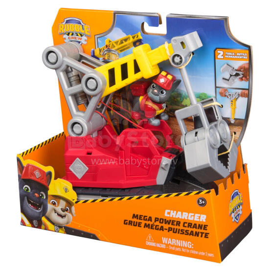 RUBBLE & CREW celtniecības transportlīdzeklis Mega Powder Crane, 6073295