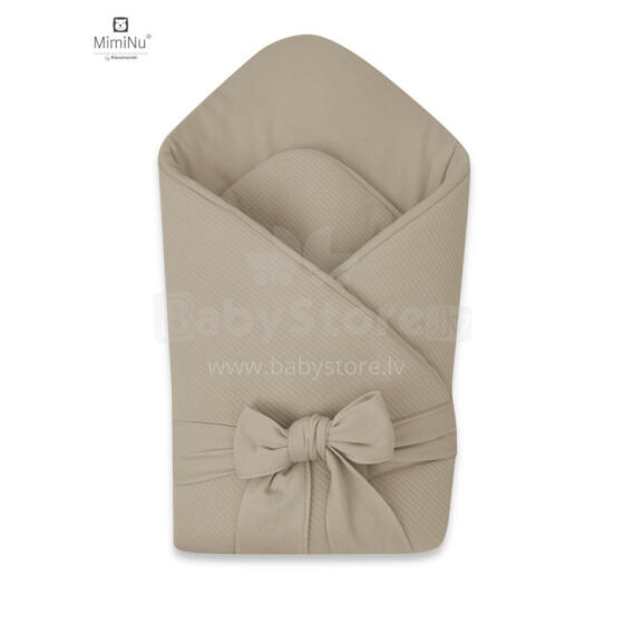KIECZMERSKI Tied Baby Wrap MIMINU SOFT 0-3m Mokka