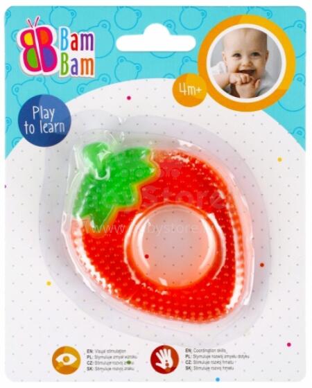 BAM BAM 430898 Strawberry Teether