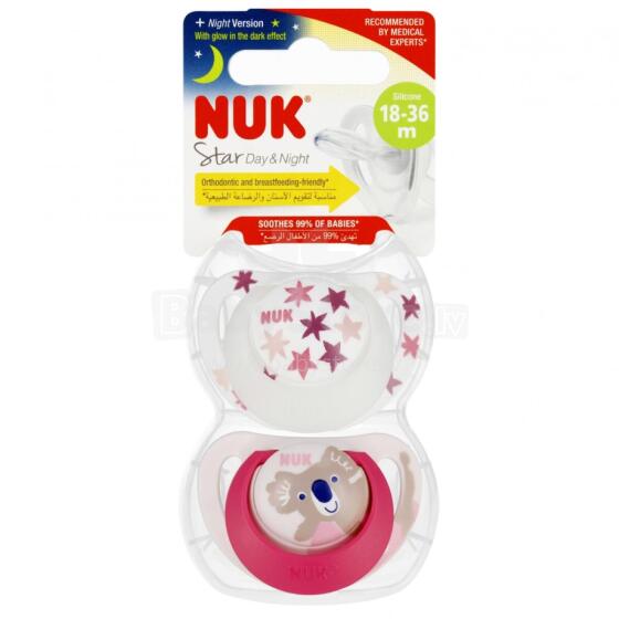 NUK 739735 Nomierino knupis 18-36m D&N Rozā/Balta 2 gab. 541456