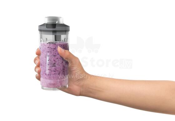 Ninja Blast Max pārnēsājams bezvadu kokteiļu blenderis, 0.5l, pelēks