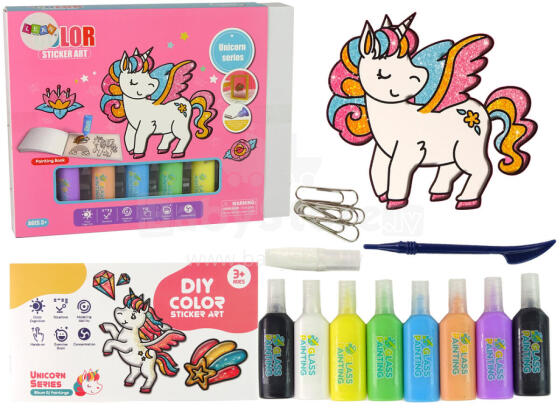 DIY Unicorn Furniture Window Stickers 8 Colours Glitter