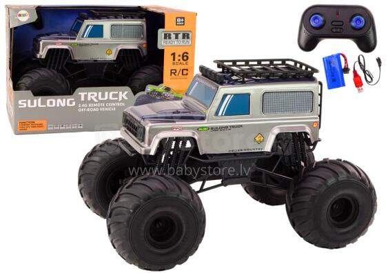 Большой внедорожный радиоуправляемый внедорожник 2.4G RC 1:6 серый
