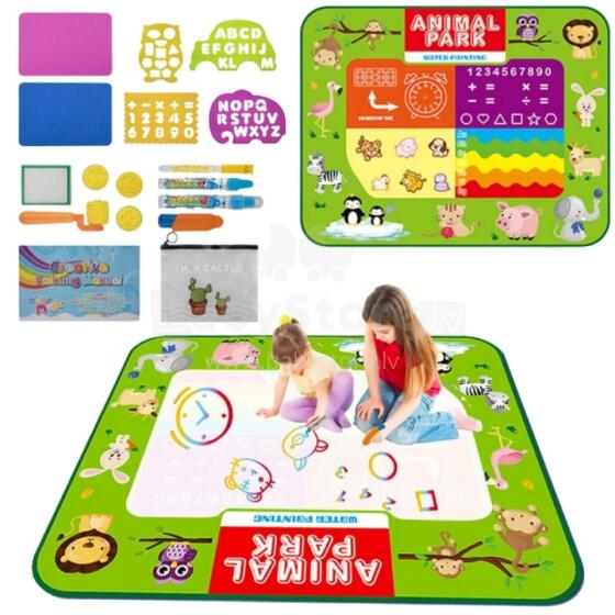WOOPIE Water Painting Mat 2in1 XXL Double-Sided Animals