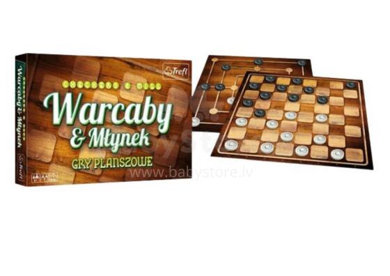 Board Game Checkers and Mill Trefl 01681
