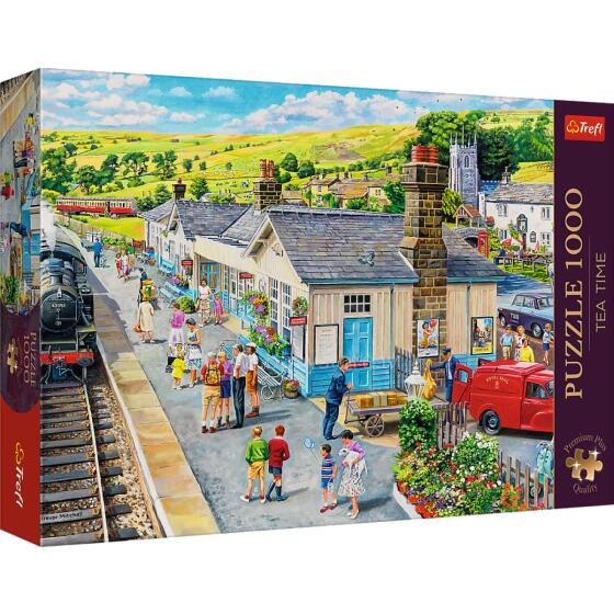 Puzzle - "1000 Premium Plus" - Tea Time: Train Station Trefl 10810